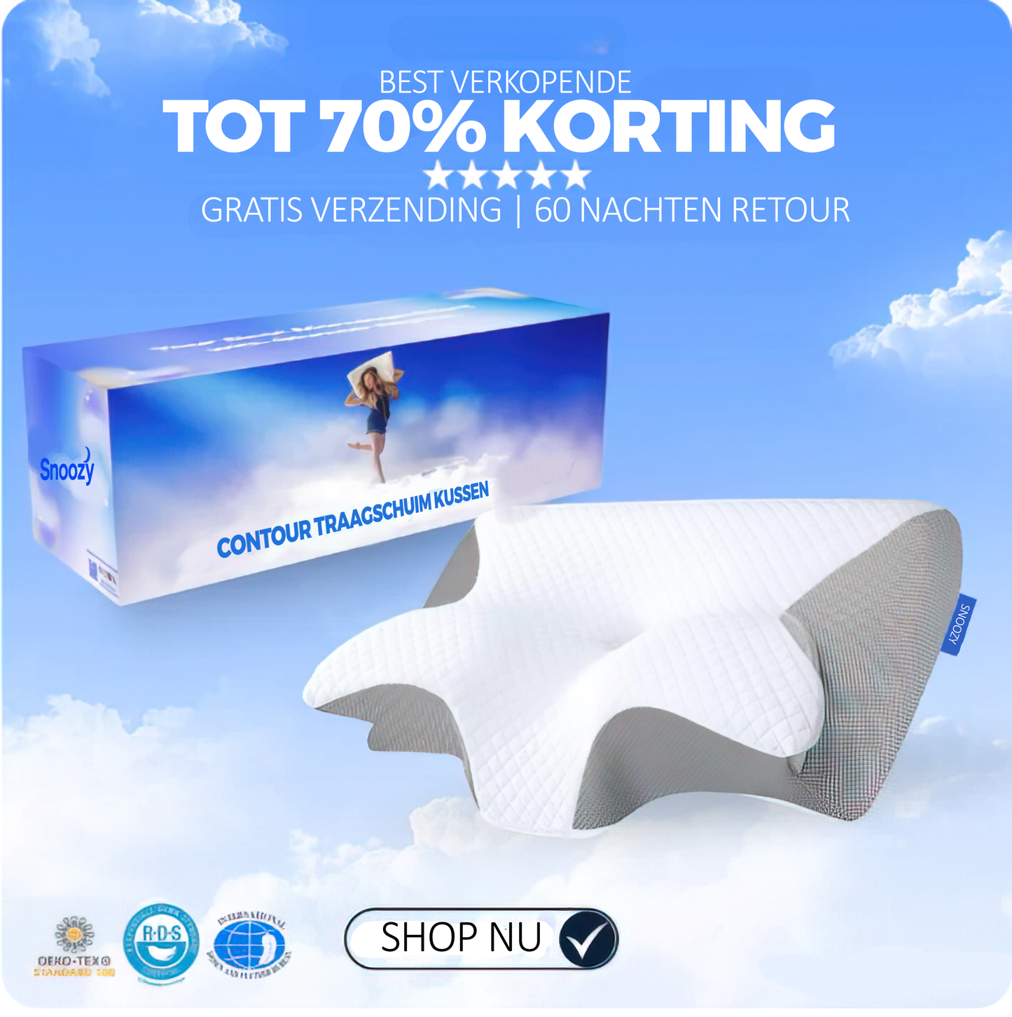 Snoozy | Het laatste kussen dat je ooit nodig hebt